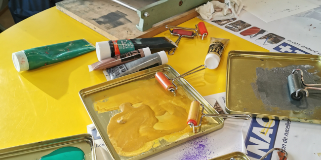Atelier enfants "Monotype" à l'Atelier de l'Orgue