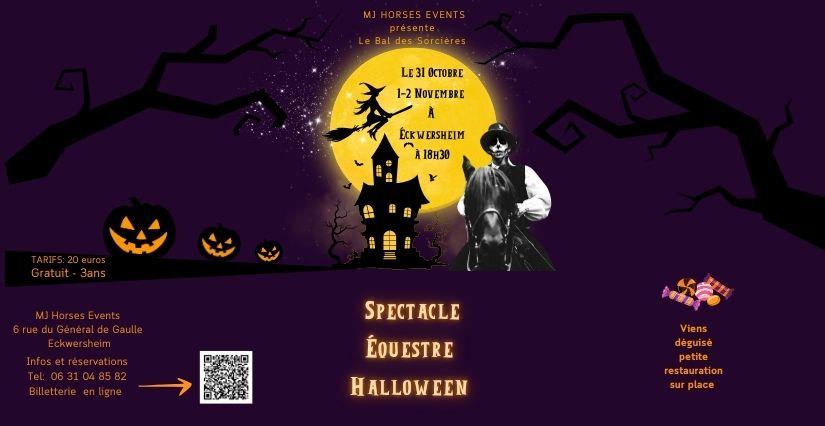 Le grand bal d'Halloween aux Écuries de Jade : Spectacle équestre et boom d'Halloween à Eckwersheim