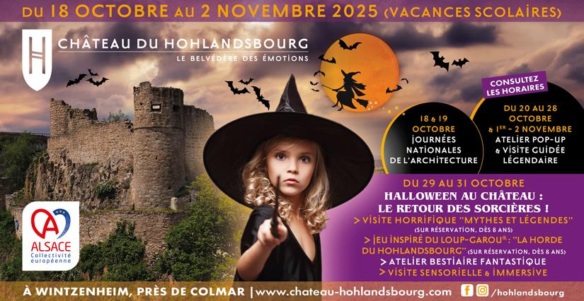 Les vacances de la Toussaint au Château du Hohlandsbourg