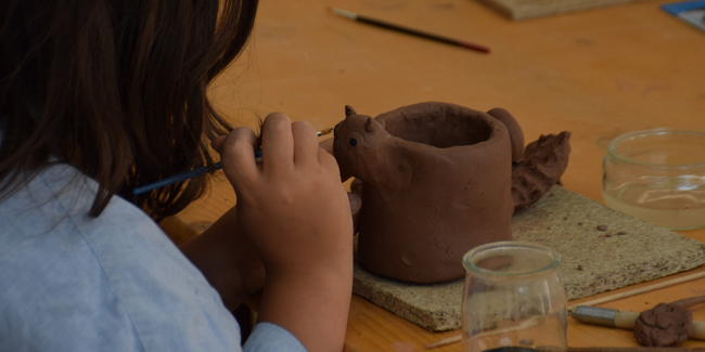 Atelier parent/enfant poterie à La Seigneurie, Andlau