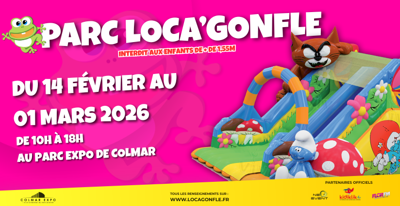 Parc Locagonfle : 7000m2 de structures gonflables pour les enfants en Alsace
