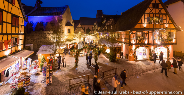 Marché de Noël authentique en Alsace à Eguisheim (68)