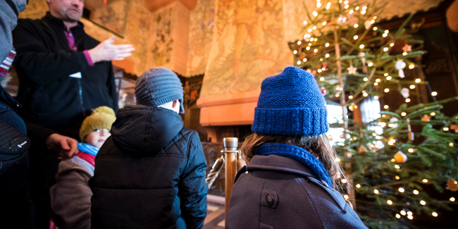 Le Château du Haut-Koenigsbourg décoré pour Noël kidklik alsace sortie famille