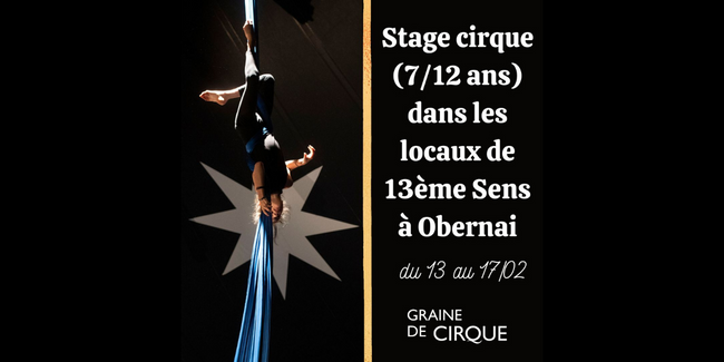 Stage de cirque pour les enfants de 7 à 12 ans à Obernai pendant les vacances d'hiver kidklik 67 alsace