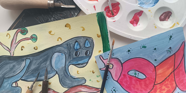 Atelier enfant : le bestiaire roman à la Seigneurie, Andlau kidiklik alsace