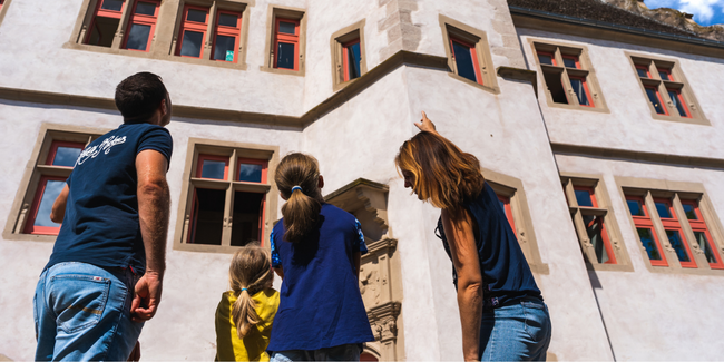 Visite guidée en famille de la Seigneurie à Andlau kidklik 67 alsace