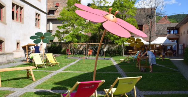 Jeux en bois dans les jardins de la Seigneurie les mercredis des vacances d'été !