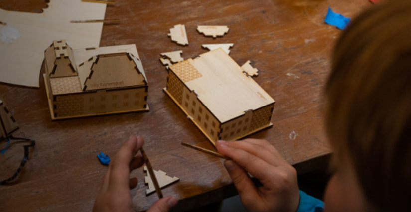 Atelier maquettes du quartier européen au Lieu d'Europe à Strasbourg