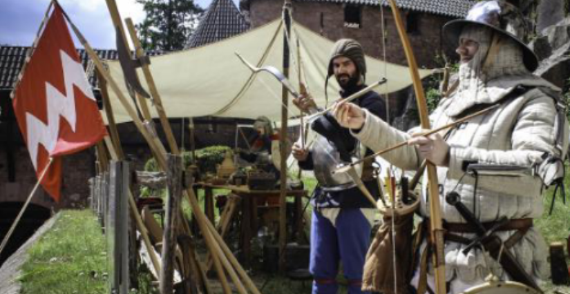 Campement médiéval à découvrir en famille au château du Haut-Koenigsbourg