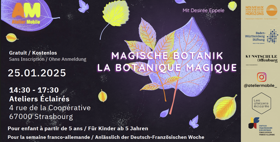 Atelier végétal "La botanique magique" avec l'Atelier Mobile