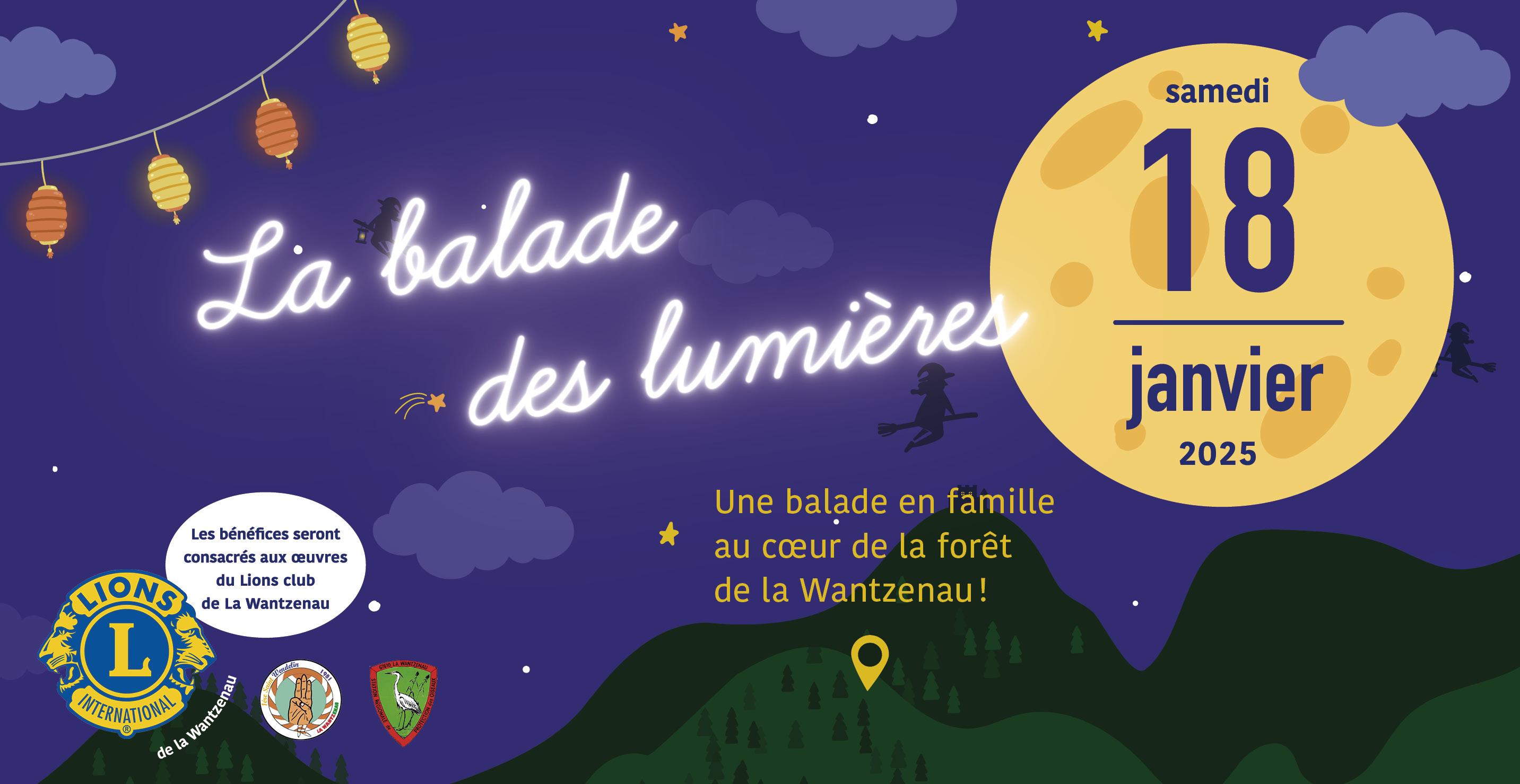 La balade des lumières : balade contée et feu d'artifice à La Wantzenau