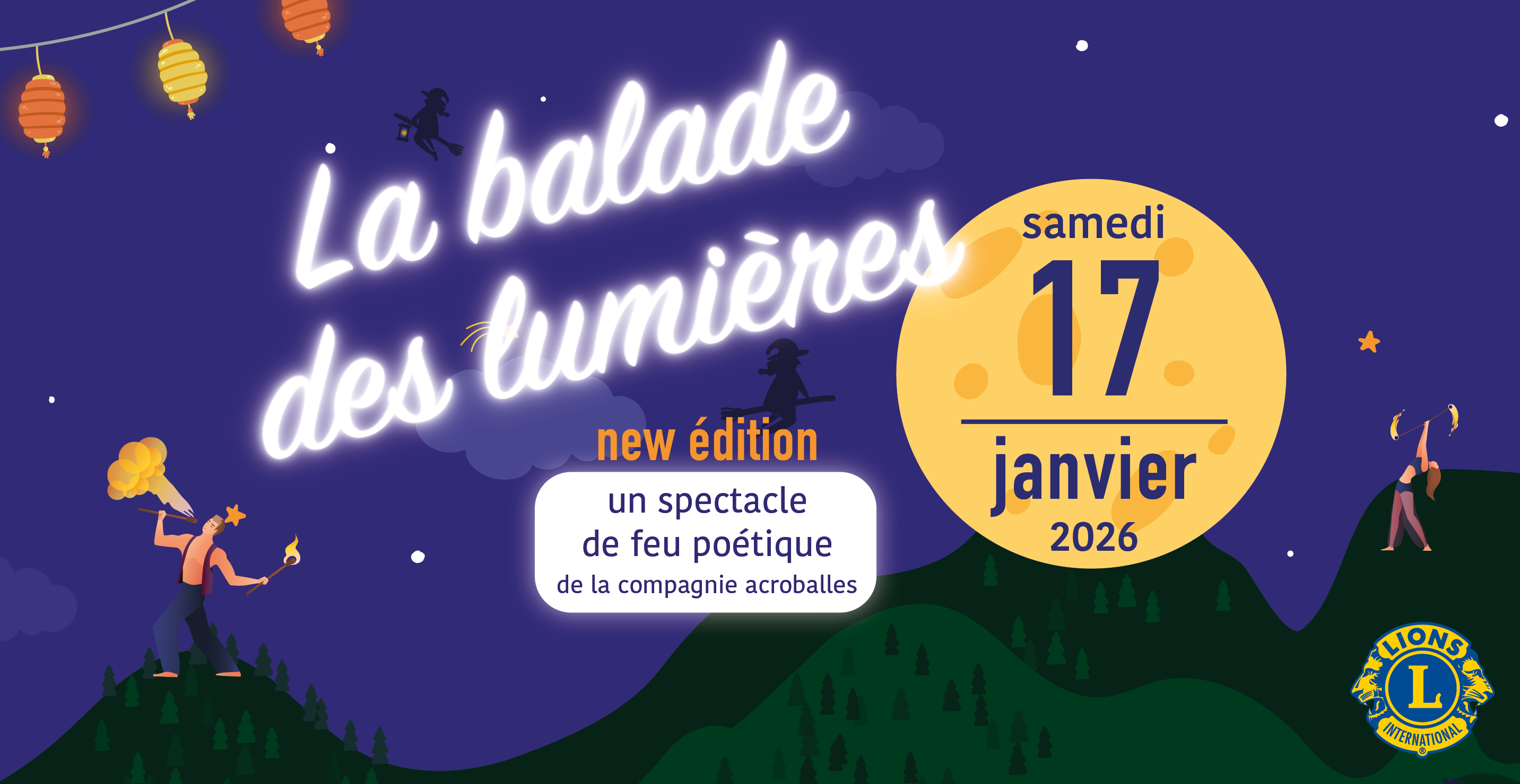 La balade des lumières : balade contée et spectacle de feu à La Wantzenau