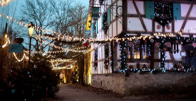 Spectacle de Noël pendant les vacances à l'Ecomusée d'Alsace, Ungersheim