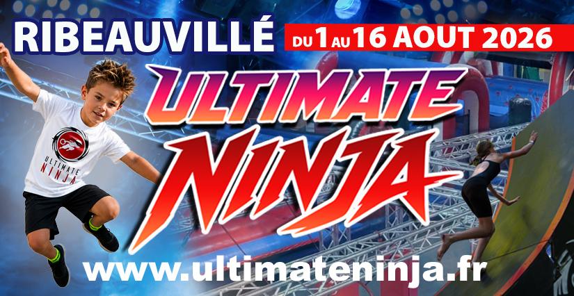 Ultimate Ninja : vivez l'expérience Ninja Warrior en famille en Alsace du 1er au 16 août 2026 !
