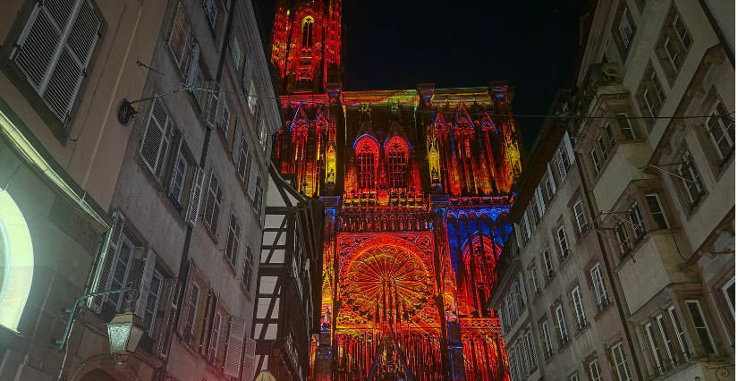Illumination de la cathédrale de Strasbourg : sortie gratuite de l'été