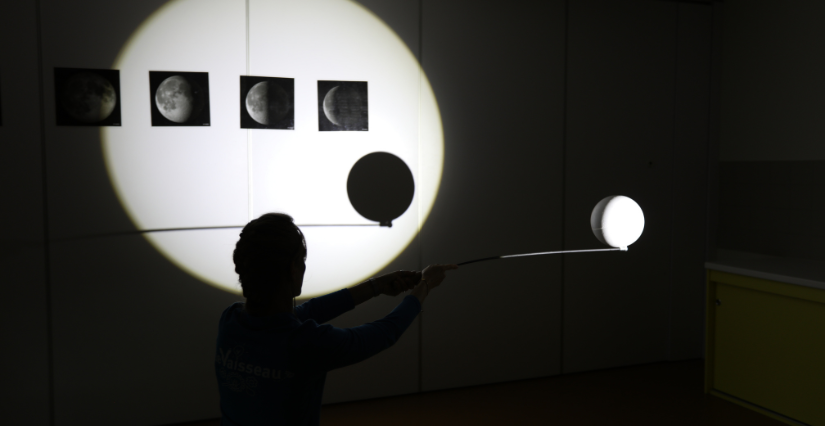 Petit théâtre des sciences : les phases de la Lune