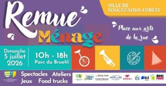 Festival Remue Ménage 2026 : les arts de la rue s'invitent à Soultz-sous-Forêts ! Festival Remue Ménage 2026 : les arts de la rue s'invitent à Soultz-sous-Forêts !